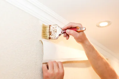 Pose de papier peint à Peisey-Nancroix — revêtements muraux et toiles de verre